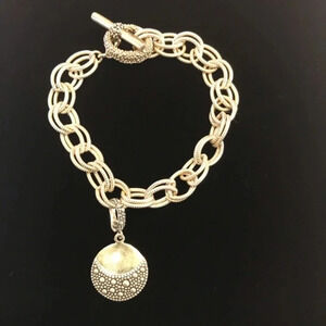 Elegannt Michael Dawkins Signed - 925 Sterling Silver Bracelet Starry Night